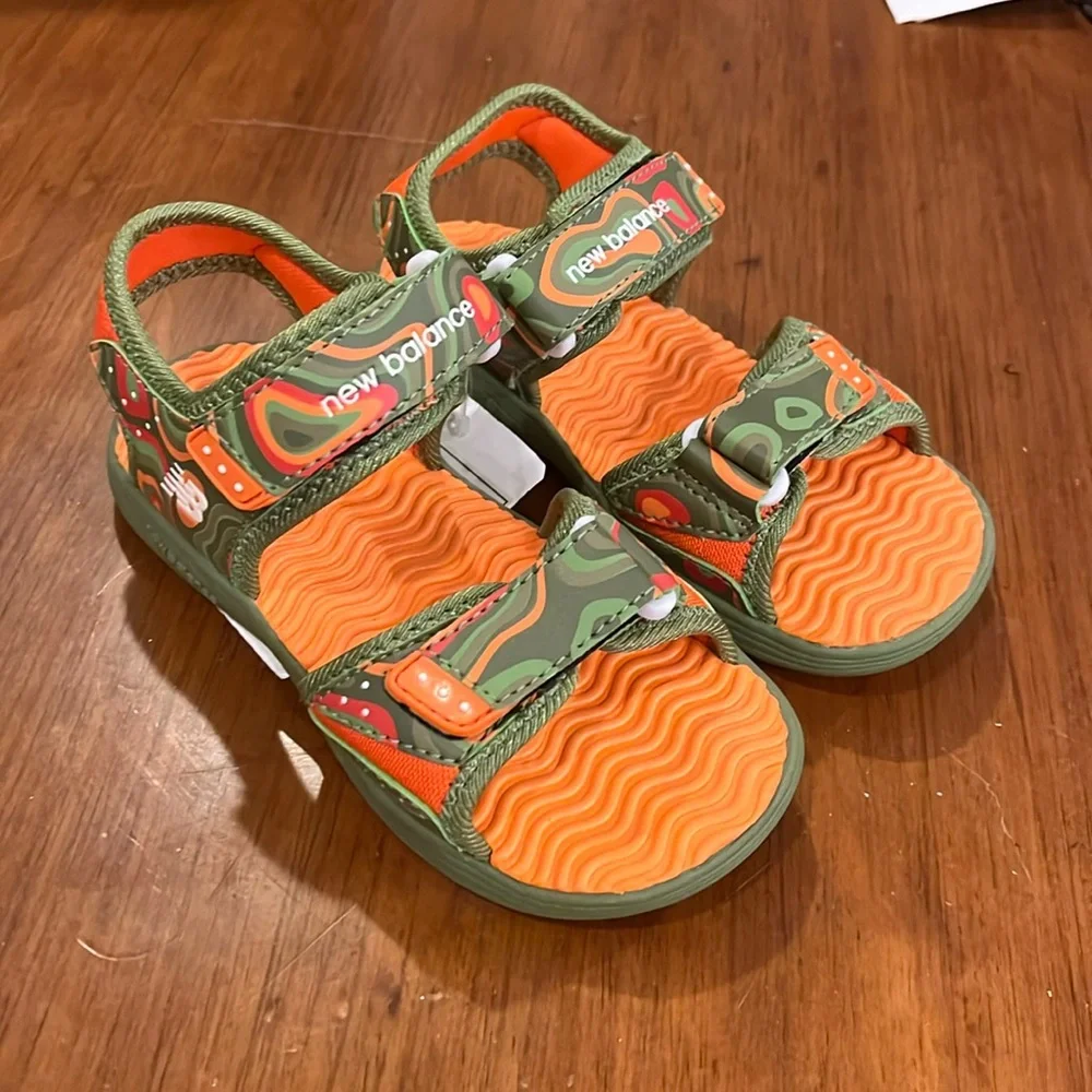 New Balance Kids Poolside Sandal Shoes new camo Size 12 Toddlers boys girls